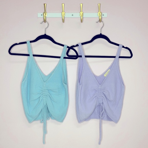 hazel moon Tops - Hazel moon bundle knit baby blue & lavender tops